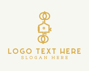 Gold Housing Key Logo