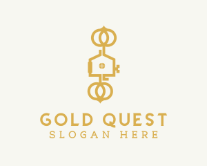 Gold Housing Key logo design