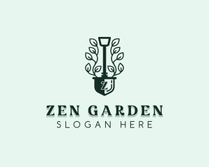 Backyard Shovel Gardening logo design