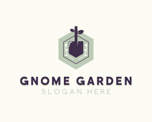 Plant Shovel Gardening logo design