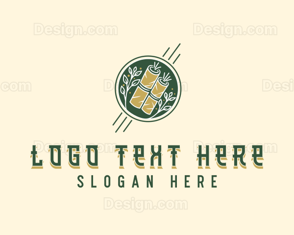 Gourmet Eggroll Cuisine Logo