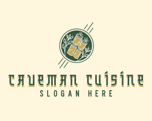 Gourmet Eggroll Cuisine logo design