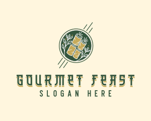 Gourmet Eggroll Cuisine logo design