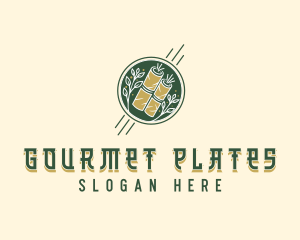 Gourmet Eggroll Cuisine logo design