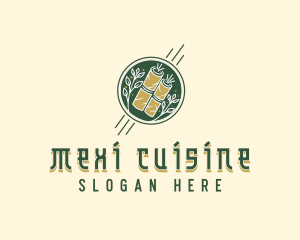 Gourmet Eggroll Cuisine logo design