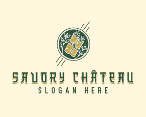 Gourmet Eggroll Cuisine logo design