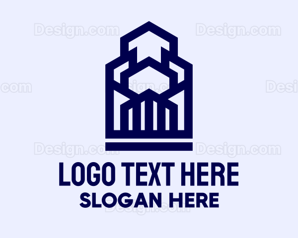 Geometric Urban Buildings Logo