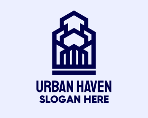 Geometric Urban Buildings   logo design