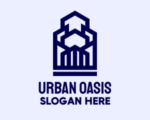 Geometric Urban Buildings   logo design