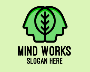 Leaf Mind People  logo design