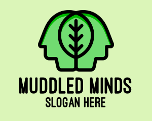 Leaf Mind People  logo design