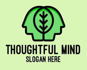 Leaf Mind People  logo design