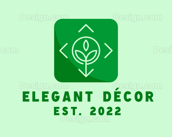 Garden Planting Application Icon Logo