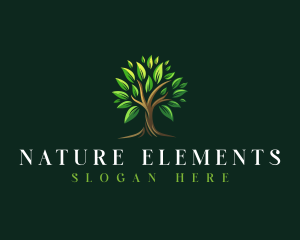 Tree Nature Leaf logo design