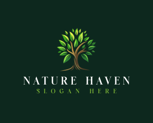 Tree Nature Leaf logo design