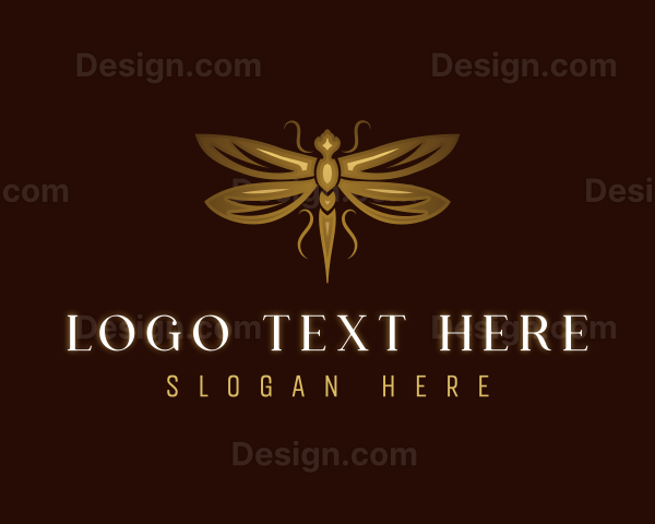 Luxury Insect Dragonfly Logo