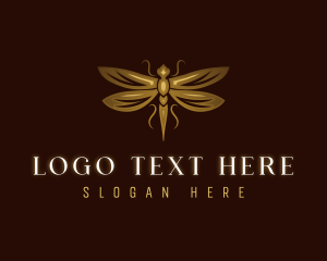 Luxury Insect Dragonfly Logo