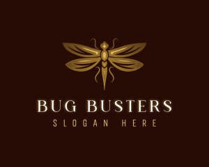 Luxury Insect Dragonfly logo