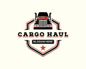 Truck Logistic Trailer logo design