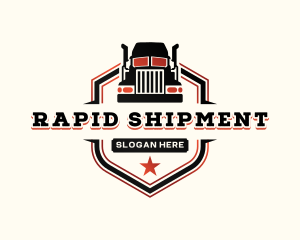 Truck Logistic Trailer logo design