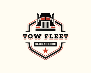 Truck Logistic Trailer logo design