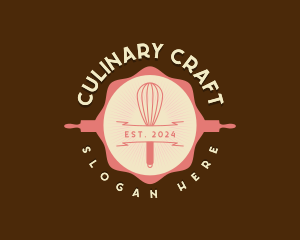 Culinary Bakery Whisk logo design