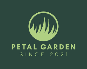 Grass Lawn Circle  logo design