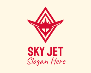 Red Fighter Jet logo
