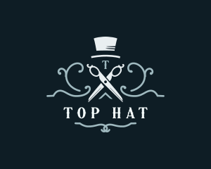 Hat Scissors Tailor logo design