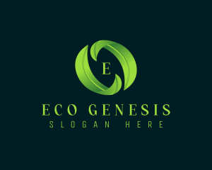 Eco Leaf Plant logo design