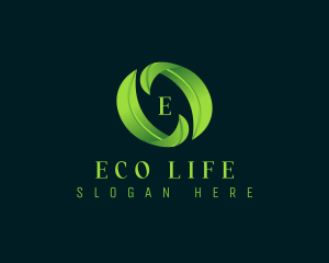 Eco Leaf Plant logo design