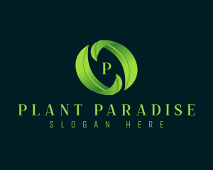 Eco Leaf Plant logo design