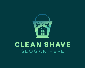 House Bucket Cleaning logo design