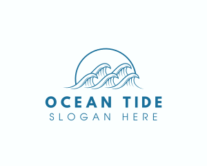 Ocean Water Wave logo