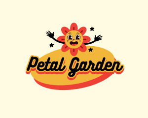 Retro Flower Boutique logo design