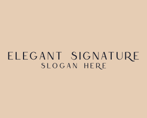 Elegant Business Wordmark logo design