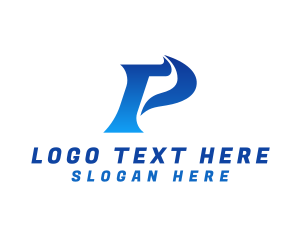 Modern Startup Letter P logo