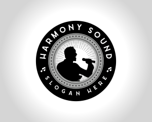 Musical Choir Singer logo design