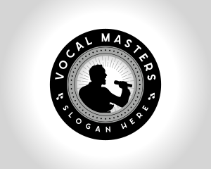 Musical Choir Singer logo design