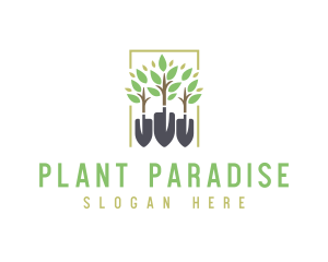 Garden Shovel Planting logo