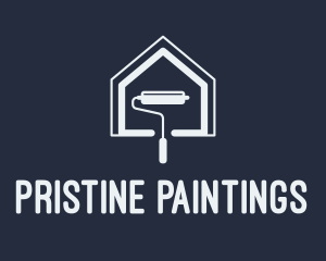 House Paint Roller  logo design