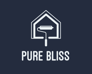 House Paint Roller  logo design