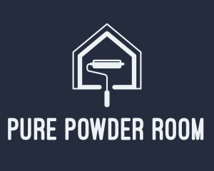 House Paint Roller  logo design