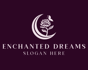 Enchanted Rose Butterfly logo