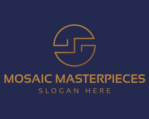 Miminalist Abstract Circle logo design