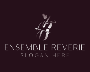 Classical Cello Musician logo