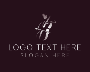 Classical - Classical Cello Musician logo design