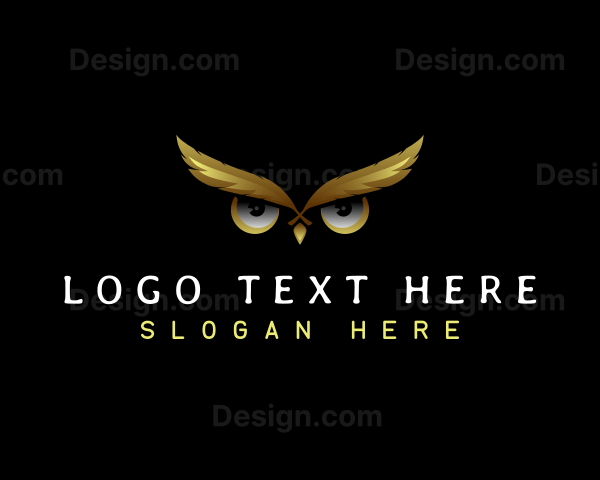 Owl Feather Eye Logo