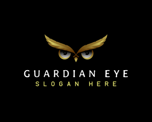 Owl Feather Eye logo design