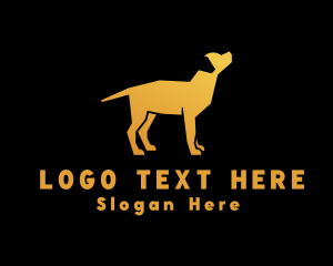 Golden Labrador Dog logo